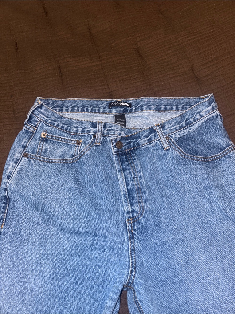 Fashion Nova Crossover High Waisted Jeans sz 13